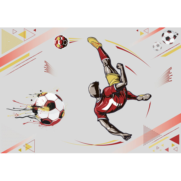 York Prepasted Flaming Soccer Ball Wallcoverings Wallpaper Roll deals Lot of 5